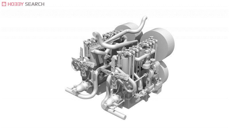 ドイツ A7V戦車(クルップ型) & エンジン(レジン製) 限定版 (プラモデル