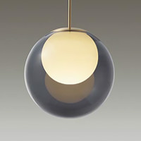 MORE STYLE Φ350 ペンダントライト｜スモークガラス｜照明の