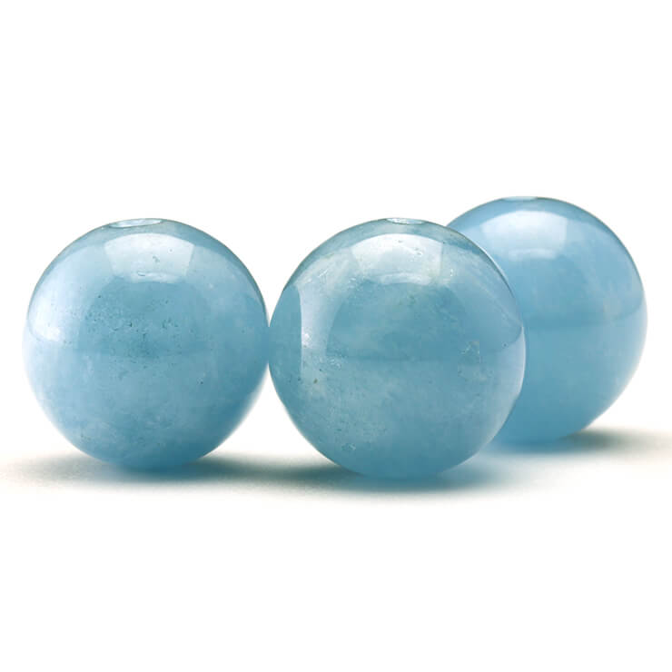 粒売り/バラ売り】アクアマリン ディープカラー 10mm｜天然石