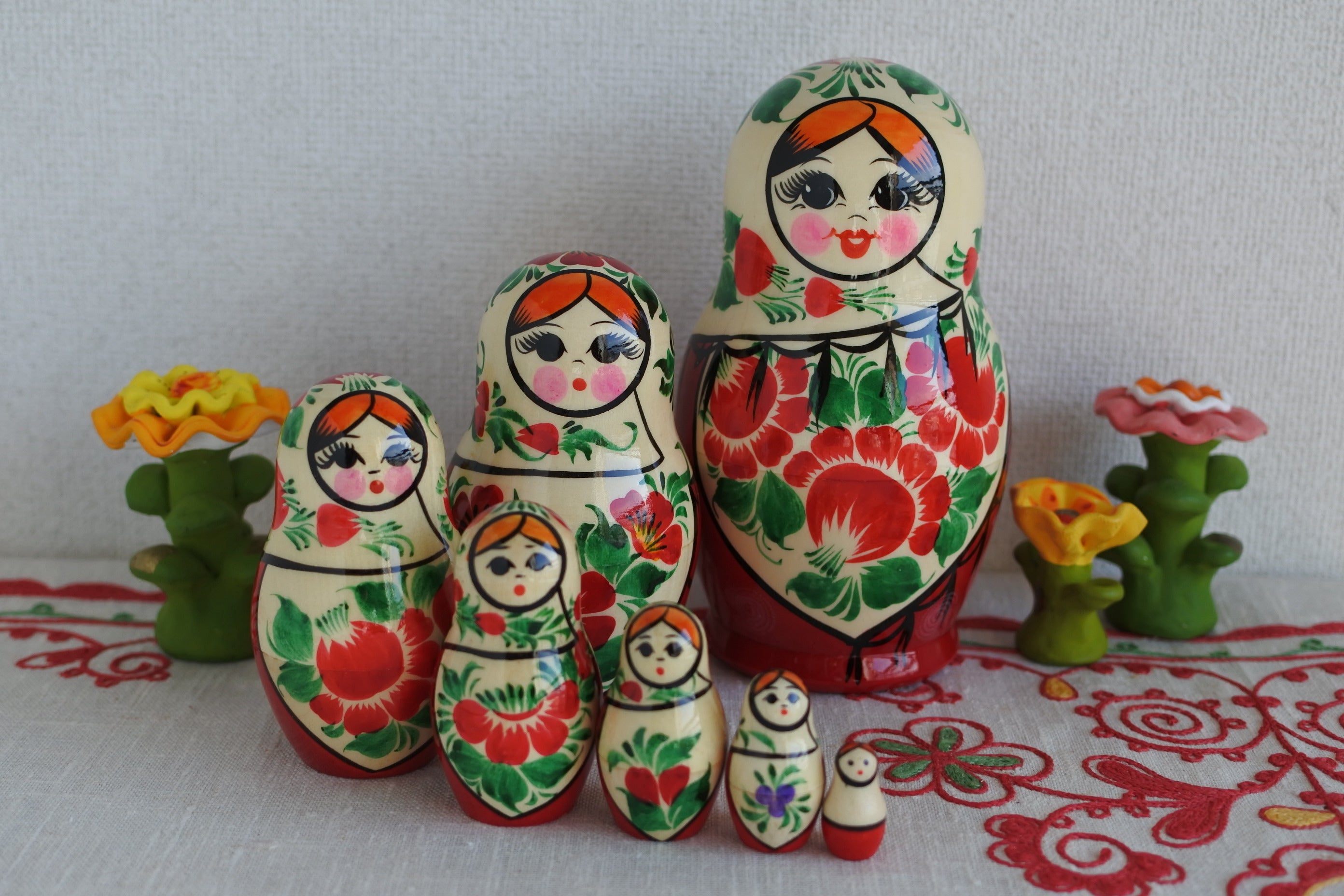 ロシア雑貨 マトリョーシカ 6P 7P 8P 10P 11P 12P ロシア各地の工房