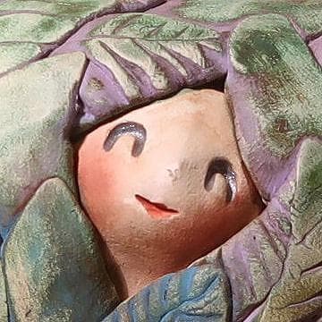 清水人形－11（森の妖精）髙橋千鶴子女史作