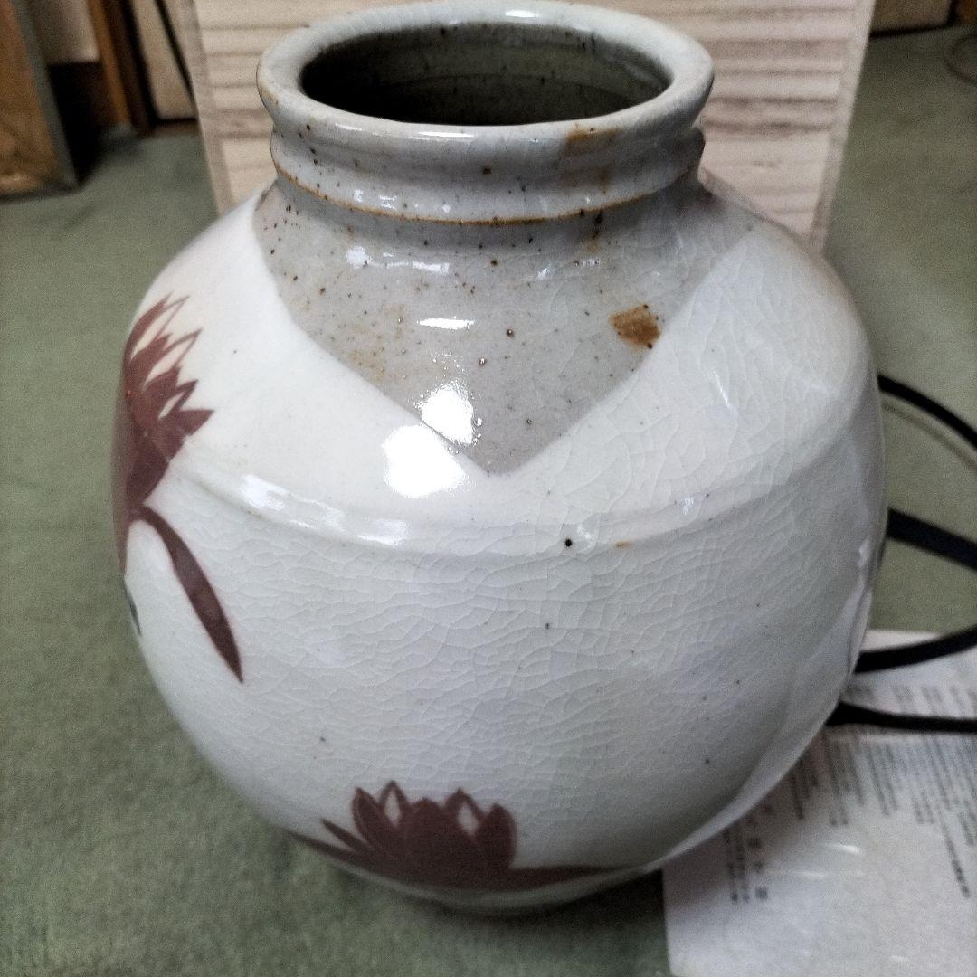実相窯佐久間孝雄作　花瓶、共箱未使用
